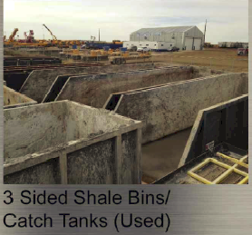 Sided Shale Bins / Catch Tanks