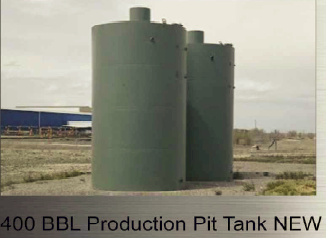400 BBL Production Pit Tank (New) &mdash; API 12F, Enardo 660 thief hatch